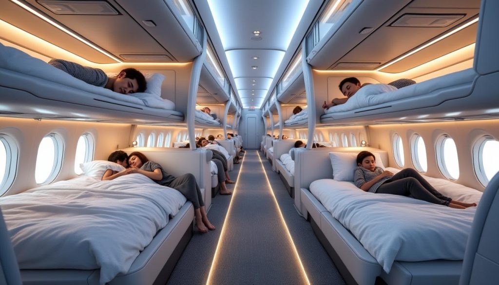 découvrez l'innovation unique dans le ciel : une compagnie aérienne lance le premier "avion couchette" avec des lits superposés pour tous les passagers, offrant un voyage inédit et confortable.